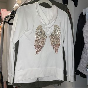 White Victoria’s Secret zip up jacket